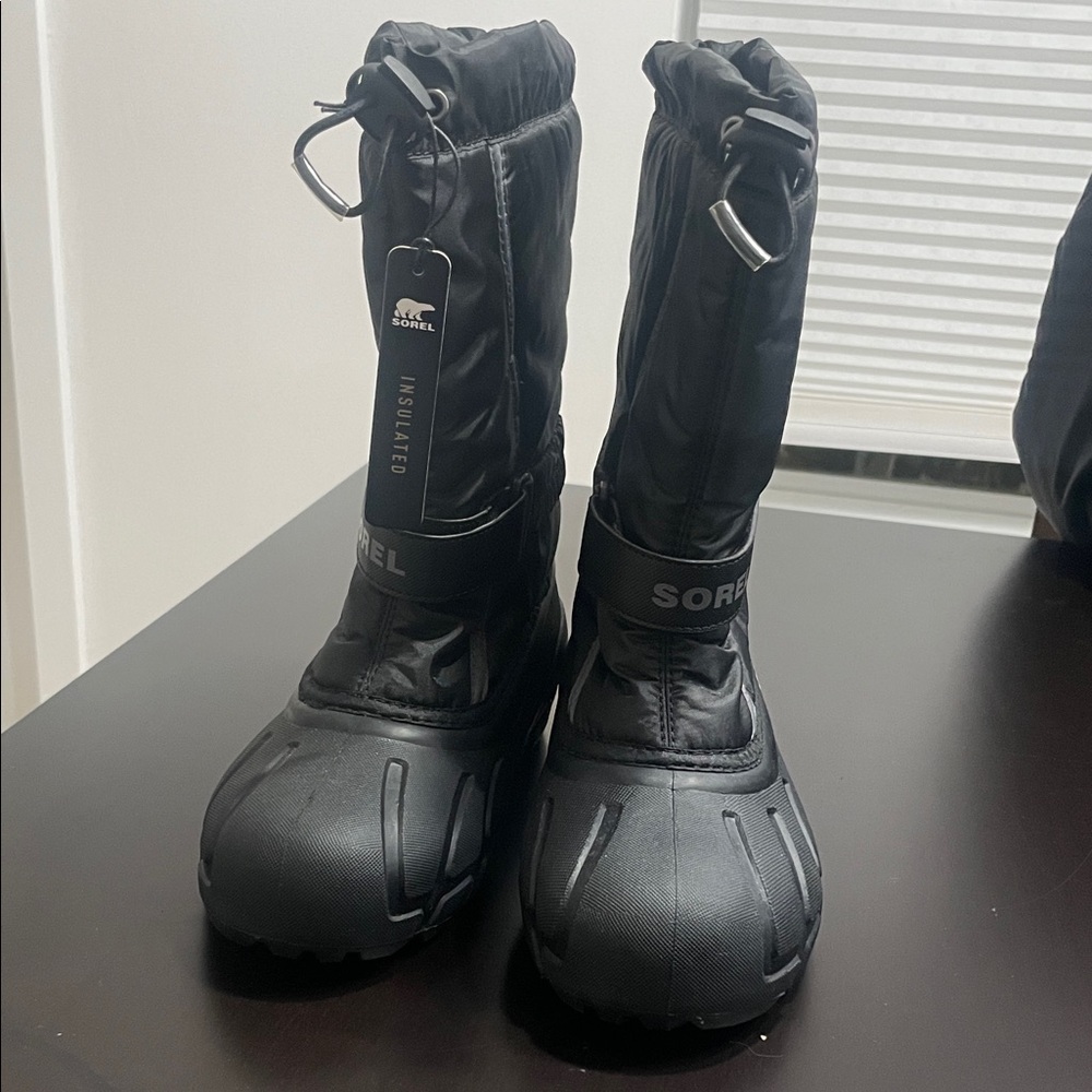 Sorel Black Kids Rain & Snow Boots
